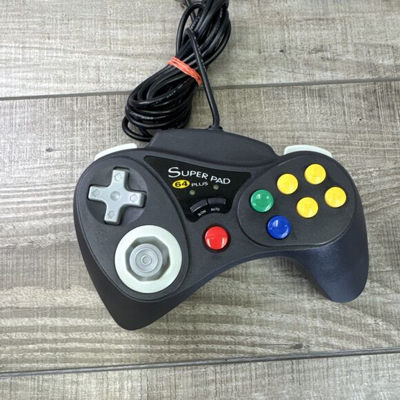 Super Pad 64 Plus Wired Controller Interact for Nintendo 64 N64 Tested Works - Picture 1 of 5